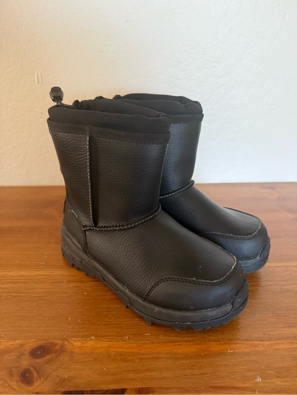 UGG Kids Black Puffy Winter Boots